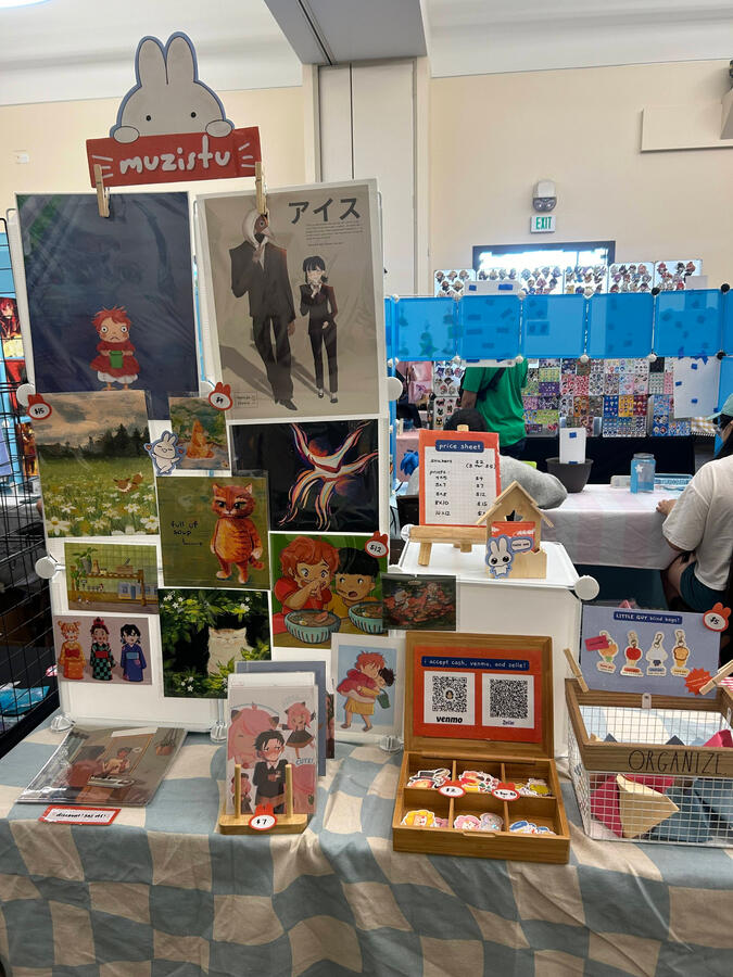 shared booth setup